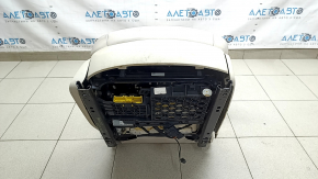 Сидіння 2 ряду праве BMW X7 G07 19-25 з airbag, електричне, підігрів, під 6 місць, шкіра Vernasca, Elfenbein-Weiss, під хімчистку, надриви задньої нижньої накладки