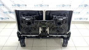 Задній ряд сидінь 3 ряд BMW X7 G07 19-22 електричний, підігрів, під 6 місць, шкіра Vernasca, Elfenbein-Weiss, під хімчистку, надрив накладки клямок ременів безпеки