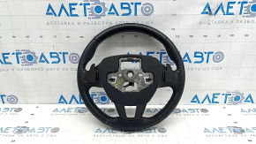 Кермо голе Ford Escape MK3 17-19 рест, шкіра, під підігрів, з пелюстками, без кнопок, подряпини