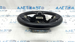 Кермо голе Ford Escape MK3 17-19 рест, шкіра, під підігрів, з пелюстками, без кнопок, подряпини