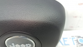 Подушка безопасности airbag в руль водительская Jeep Cherokee KL 19-23 черная, царапины