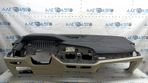 Торпедо передня панель з AIRBAG BMW X7 G07 19-22 під проекцію, Schwarz/Elfenbein-Weiss, під хімчистку