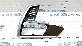 Накладка передньої панелі ліва BMW X7 G07 19-22 під дерево ясен глянець, з підсвічуванням