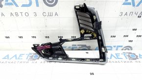 Накладка передньої панелі ліва BMW X7 G07 19-22 під дерево ясен глянець, з підсвічуванням