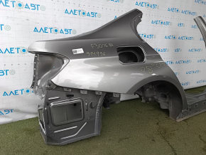 Чверть крило задня права BMW 3 F30 12-18 відпиляно з центральною стійкою, срібло, тички