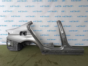 Чверть крило задня права BMW 3 F30 12-18 відпиляно з центральною стійкою, срібло, тички