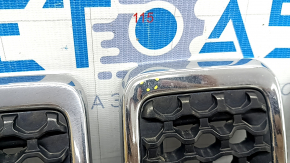 Грати радіатора grill Jeep Cherokee KL 19-23 рест хром комплект 7шт, тички на хромі