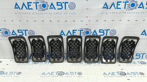 Грати радіатора grill Jeep Cherokee KL 19-23 рест хром комплект 7шт, тички на хромі