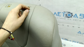 Обшивка спинки пасажирського сидіння Toyota Camry v40 07-09 з підігрівом, бежева шкіра, під хімчистку