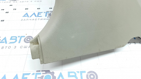 Накладка центральной стойки нижняя левая Toyota Camry v40 07-11 бежевая, потерта, побелел пластик