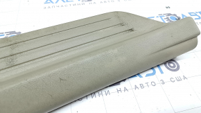 Накладка порога задняя левая Toyota Camry v40 07-11 бежевая, побелел пластик, царапины, под чистку