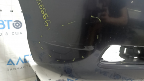 Бампер передній голий Toyota Camry v40 07-09 чорний, потертий, незаводські отвори, здулася фарба, павутинка