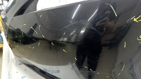 Бампер передній голий Toyota Camry v40 07-09 чорний, потертий, незаводські отвори, здулася фарба, павутинка