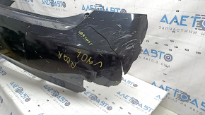 Бампер задний голый Toyota Camry v40 07-11 hybrid, черный, царапины, вмятина, трещины, порван