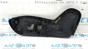 Накладка збоку пасажирського сидіння права Jeep Cherokee KL 16-23 чорна, під електро, подряпини, побілів пластик