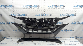 Решітка радіатора grill у зборі Toyota Prius 50 Prime 17-19 без парктроників, тріснута, сколи, надламане кріплення