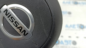 Подушка безопасности airbag в руль водительская Nissan Rogue 21-23 черная, тип 1, царапины