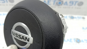 Подушка безопасности airbag в руль водительская Nissan Rogue 21-23 черная, тип 1, царапины
