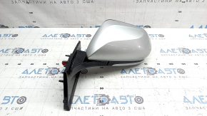 Зеркало боковое левое в сборе Toyota Prius 50 16-20 5 пинов, серебро, царапины