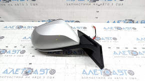 Зеркало боковое правое в сборе Toyota Prius 50 16-22 5 пинов, серебро, царапины