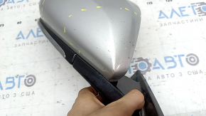 Зеркало боковое правое в сборе Toyota Prius 50 16-22 5 пинов, серебро, царапины