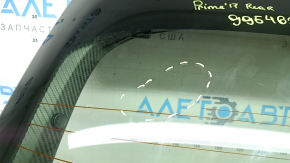 Дверь багажника голая со стеклами Toyota Prius 50 Prime 17-22 серебро 1F7, царапины на стекле