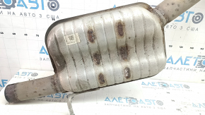 Выпускная трасса в сборе с бочкой Audi A3 8V 15-20 4d, 5d, 2.0T под 2 одинарных выхлопа, ржавая