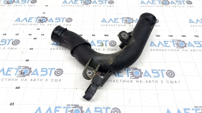 Патрубок на інтеркулер правий центральний Audi A3 8V 15-20 1.8T, 2.0T пластик із датчиком, закис болт