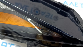Поворотник ДХО лівий Nissan Rogue 21-26 галоген + LED us built, повітря по кромці