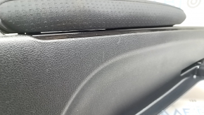 Консоль задняя подлокотник и подстаканники Toyota Prius 50 Prime 17-19 ткань черная, царапины