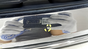 Грати радіатора grill з емблемою Nissan Rogue 21-23 під камеру і радар, стусани