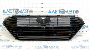 Решетка радиатора grill Hyundai Ioniq 17-19 HEV, PHEV без радара, TYPE HYBRID