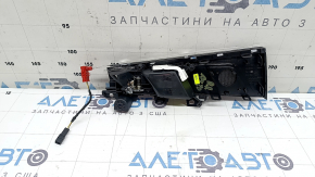 Ручка двери внутренняя задняя правая Audi A4 B9 17-25 с подсветкой, с накладкой черный глянец
