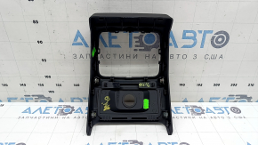Накладка центральної консолі задня Audi A4 B9 17-25 чорна, під прикурювач, 2 частини, тички, подряпини