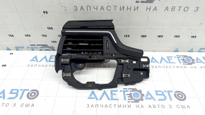Дефлектор повітропроводу передньої панелі лівий Audi A4 B9 20-25 чорний глянець