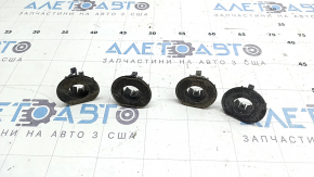 Бампер задній голий Audi A4 B9 20-25 під парктроніки, графіт LX7H, без заглушки, відклеєні кріплення парктроніка, подряпини, павутинка