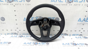 Кермо голе Audi A4 B9 20-23 шкіра, чорне, без кнопок, без підрульових пелюсток, без накладки, з підігрівом, подряпини, потерт