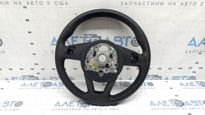 Кермо голе Audi A4 B9 20-23 шкіра, чорне, без кнопок, без підрульових пелюсток, без накладки, з підігрівом, подряпини, потерт