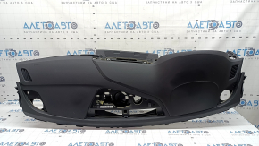 Торпедо передняя панель с AIRBAG Audi A4 B9 17-25 черная, без проекции, царапины