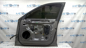 Двері в зборі передні права Audi A4 B9 20-25 графіт LX7H, в клеї, подряпини на накладці