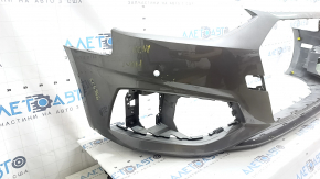 Бампер передній голий Audi A4 B9 20-25 під 2 парктроніки, без заглушки буксир гака, графіт, сколи, подряпини