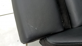 Сиденье водительское Audi Q3 83A 19-23 с airbag, S-Line, электро, механическая подпорка коленей, подогрев, под память, кожа черная, вставки алькантара, серая строчка, царапины на пластике, под чистку