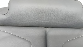 Подушка заднього ряду сидінь права Audi Q3 83A 19-25 шкіра чорна, сіра строчка, подряпина, прим'ята