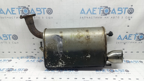 Глушник ззаду з бочкою Toyota Camry v40 07-11 2.4, 2.5, hybrid, іржавий, відпиляні шпильки, прим'ята