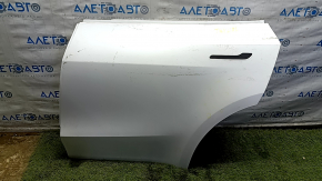 Двері голі задні ліві Tesla Model Y 20-25 білий PPSW, сколи, подряпини