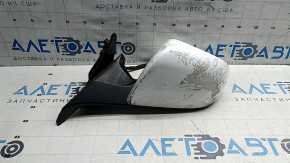 Зеркало боковое левое в сборе Tesla Model Y 20-25 13 пинов, белый  PPSW, без накладки, в клее