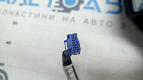 Зеркало боковое левое в сборе Tesla Model Y 20-25 13 пинов, белый  PPSW, без накладки, в клее