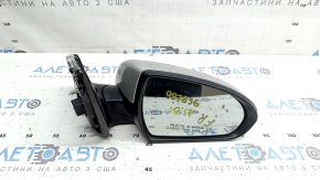 Дзеркало бічне праве Hyundai Ioniq 17-19 12 пінів, поворотник, підігрів, пам'ять, BSM, срібло, скол