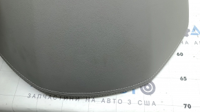 Накладка передньої панелі верхня ліва Hyundai Ioniq 17-22 шкіра бежева, біла строчка, під хімчистку