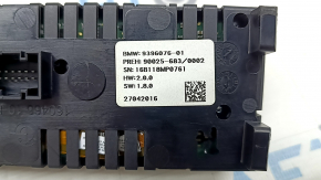 Управление климат-контролем заднее BMW X5 F15 14-18 с подогревом 2 ряда, отсутствует кнопка AUTO, воздух
